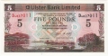Ulster Bank Ltd 5 Pounds,  1. 7.2007